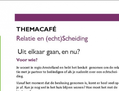 Binnenkort: Themacafé Uit elkaar gaan en nu?